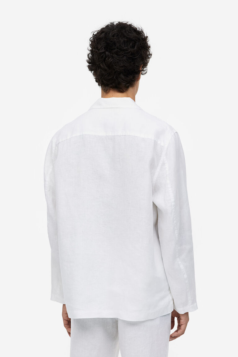 Regular Fit Unconstructed linen jacket