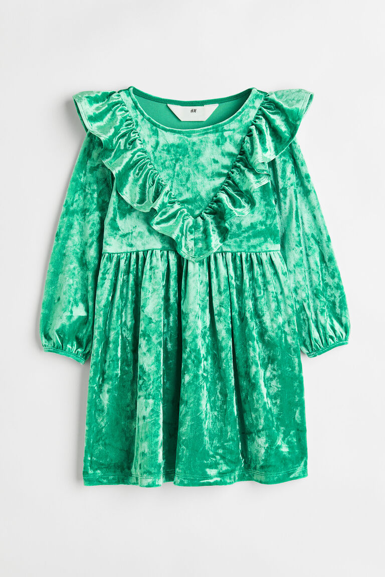Blue Velvet Flounce Dress main image 0