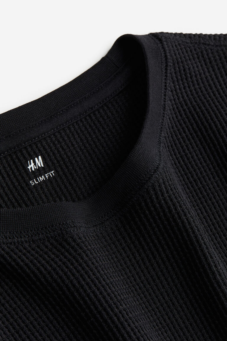 Oversized Jersey Top in Black - 3250501