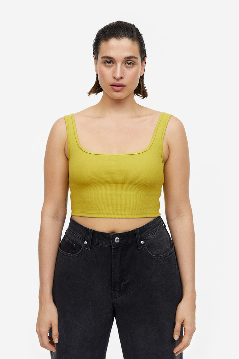 Cropped vest top