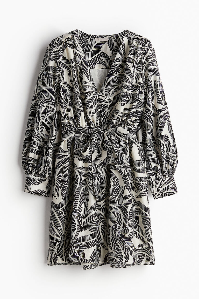 Ruched Tie Belt Dress main image 1
