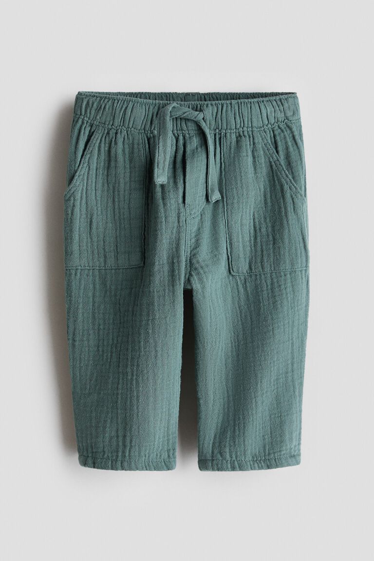 Cotton muslin trousers