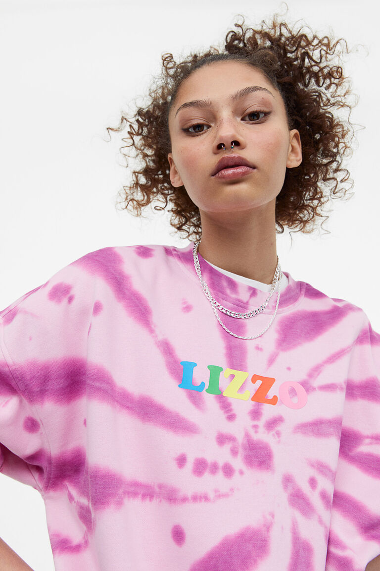 H beauty&youth WOOL GEORGETTE SHIRT Ｍ Oversized printed sweatshirt