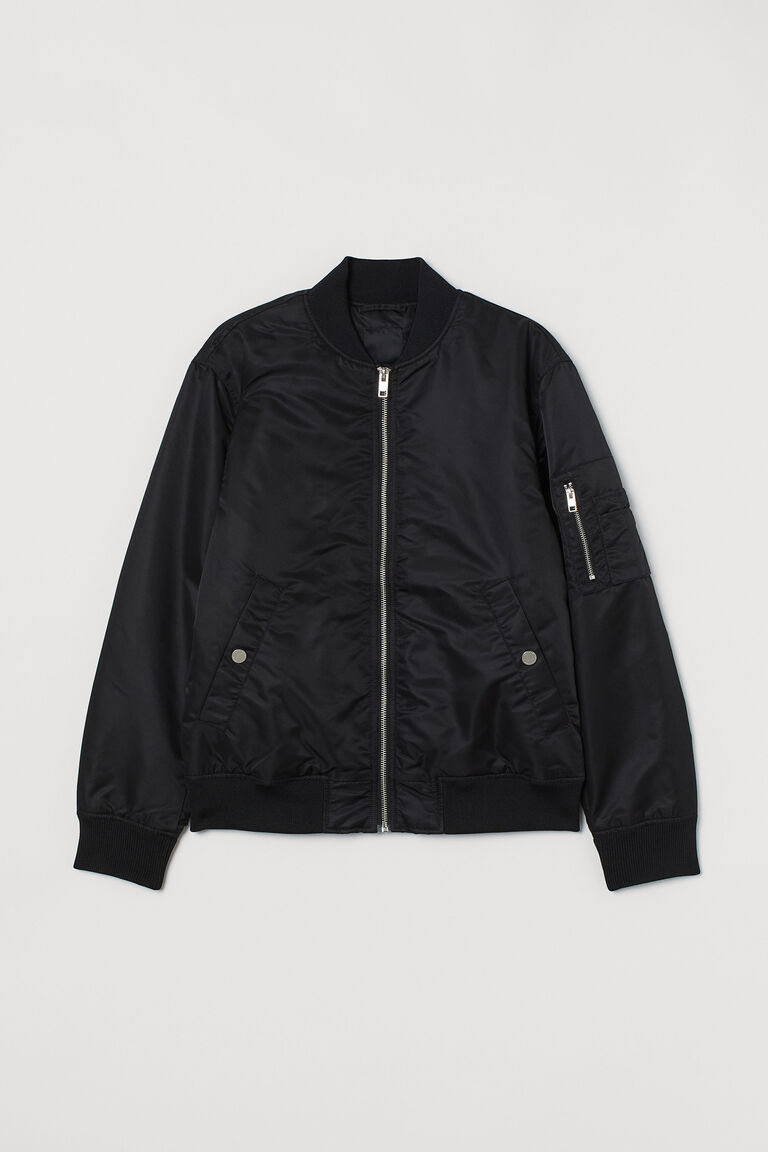 bomber jackets black