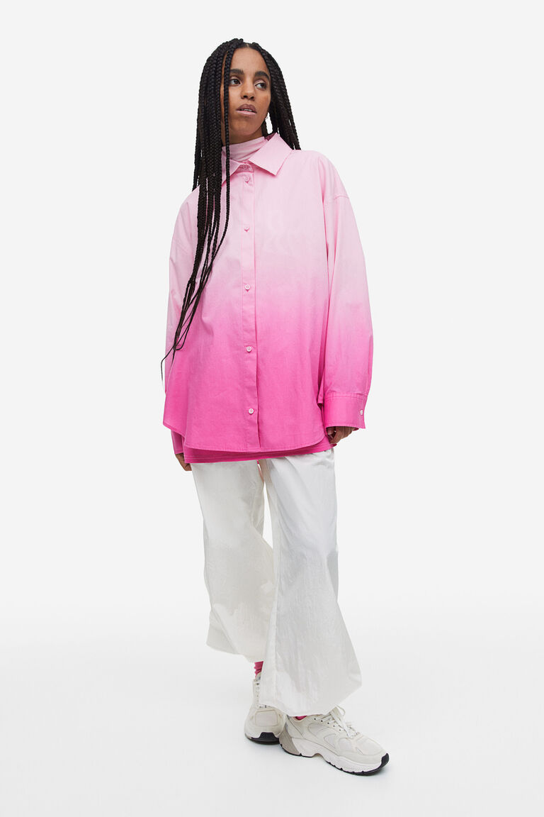Oversized cotton shirt