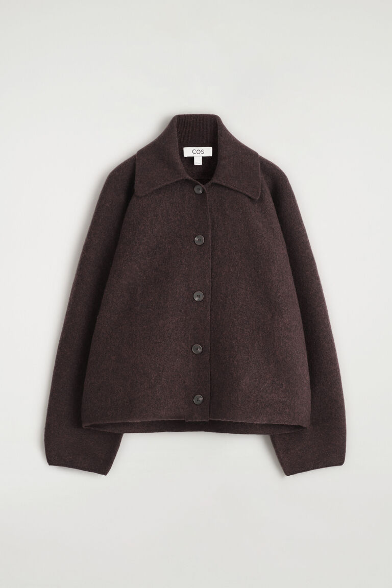 SCULPTED MERINO WOOL SHORT JACKET