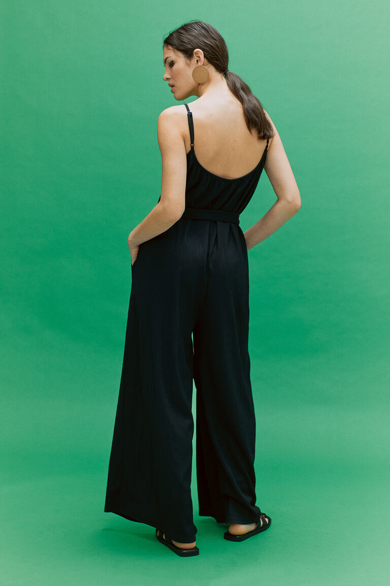 Tiebelt jumpsuit