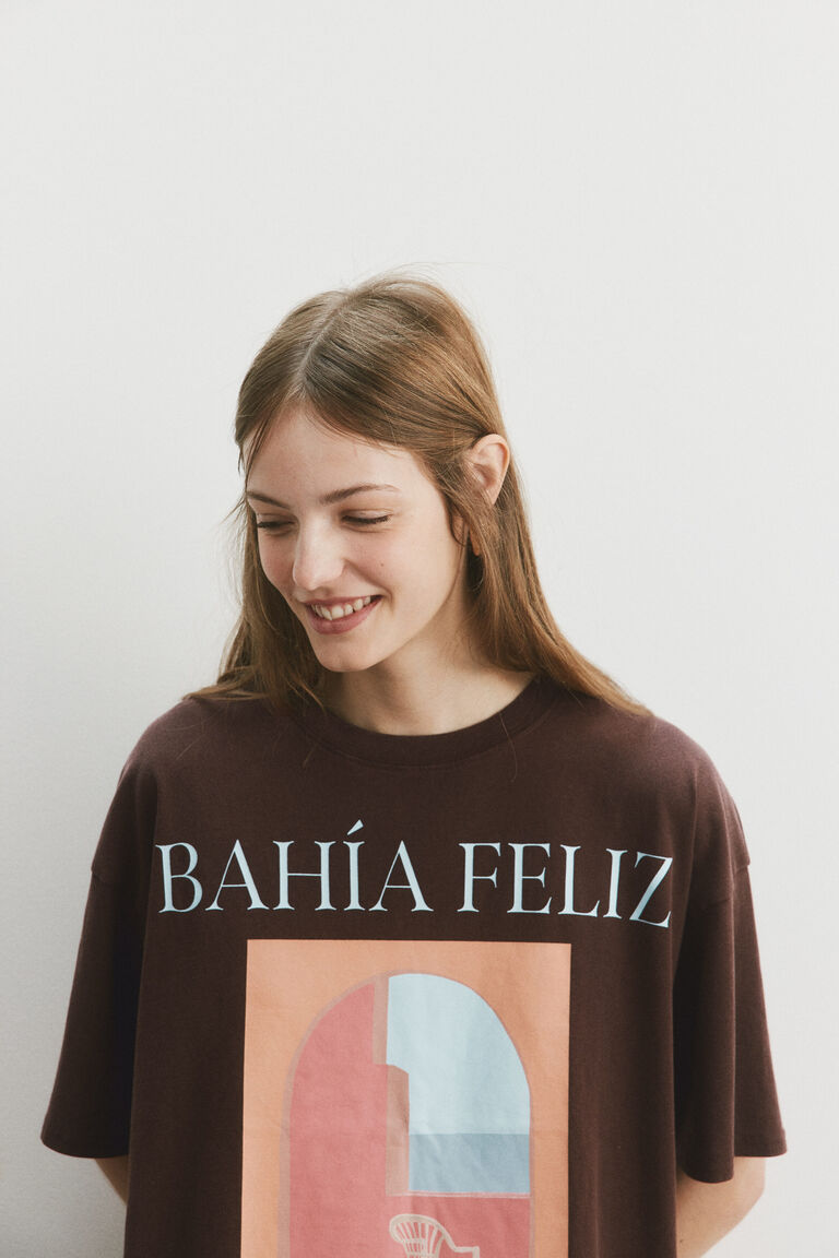 Oversized printed T-shirt