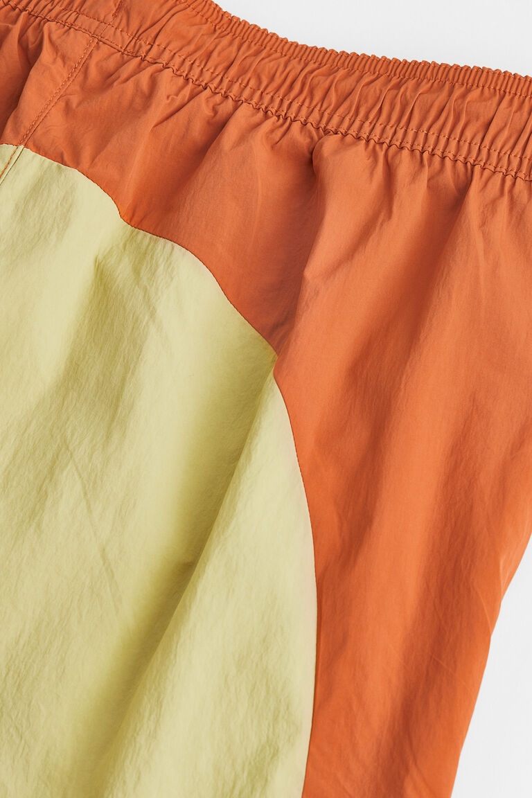 Hamaki-Ho Yellow Polyester Swim Shorts main image 1