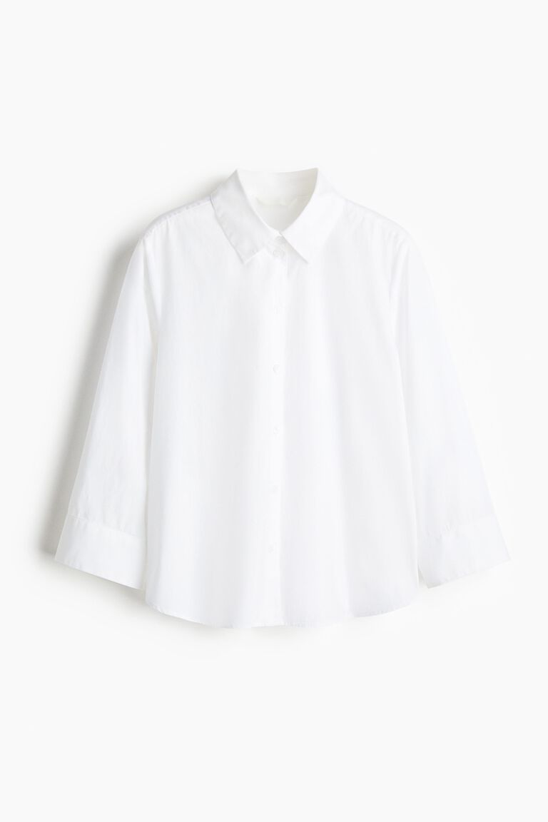 Cotton poplin shirt