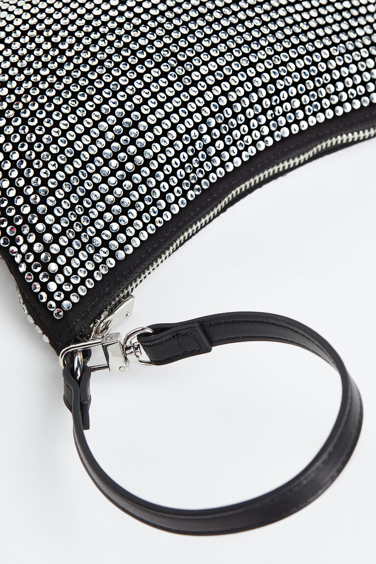 Rhinestoneembellished shoulder bag