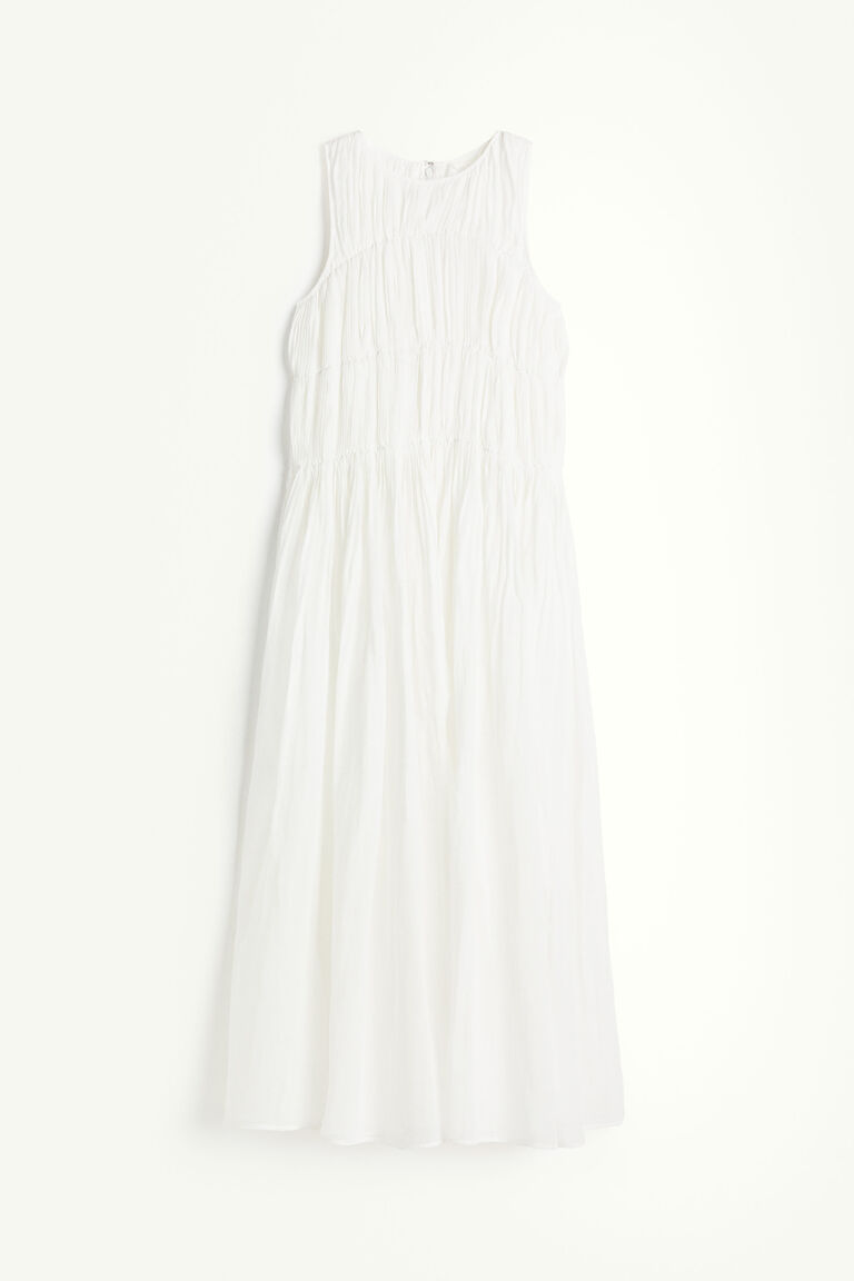 Original Ramie Cotton Floral Printed Maxi Dress