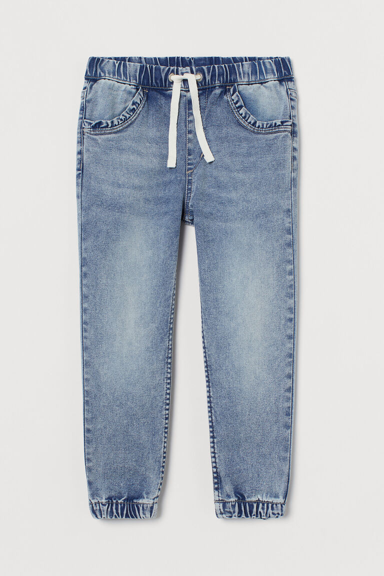 Denim joggers