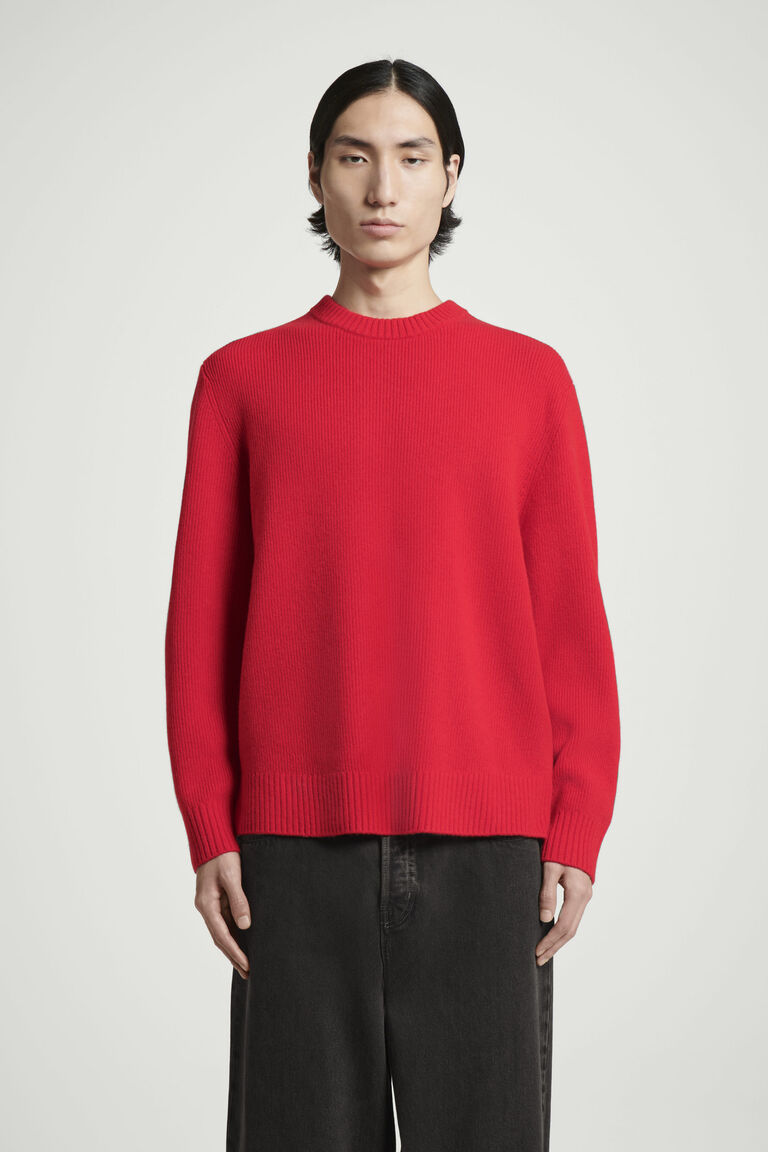 MERINO WOOL CREW-NECK JUMPER