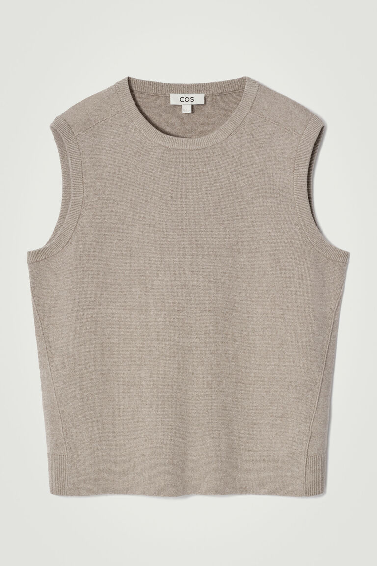 KNITTED LINEN TANK TOP