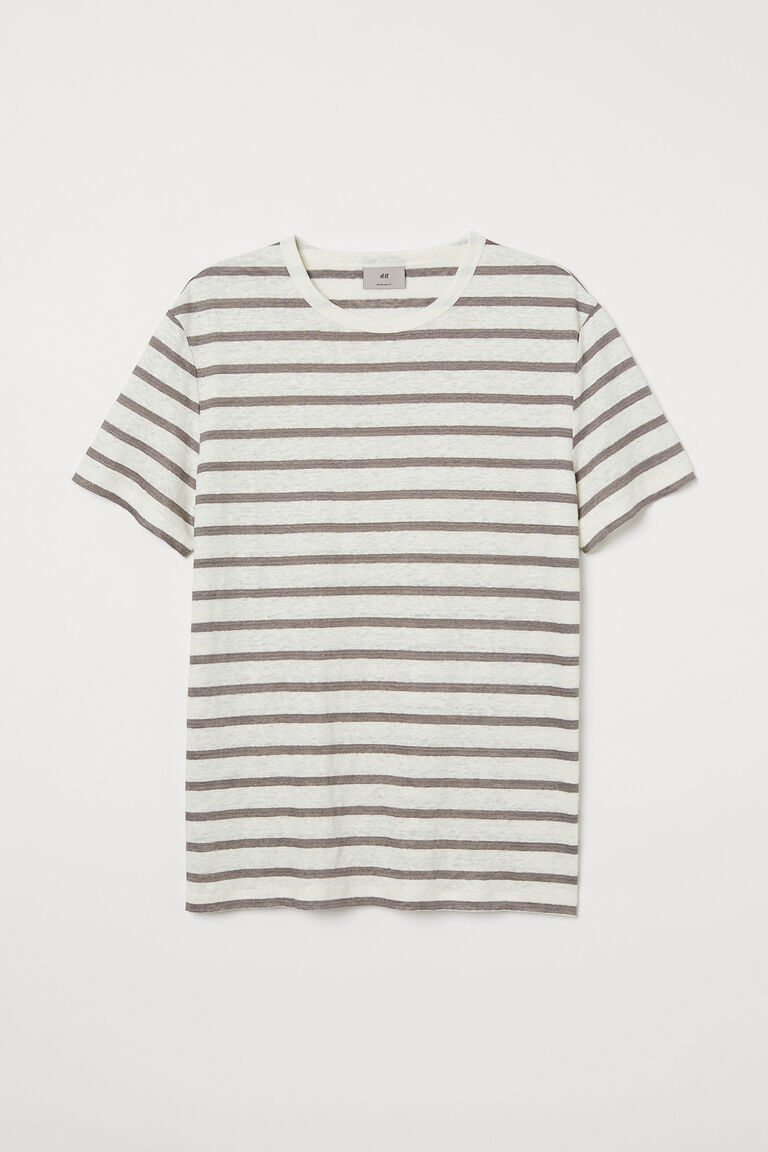 Linen jersey top