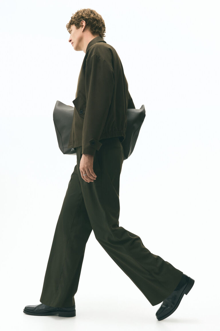 Retouch Easy Slacks & Tailored Jacket M Tailored Fit Textured