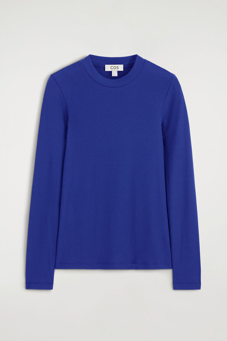 CREPE-JERSEY LONG-SLEEVED T-SHIRT