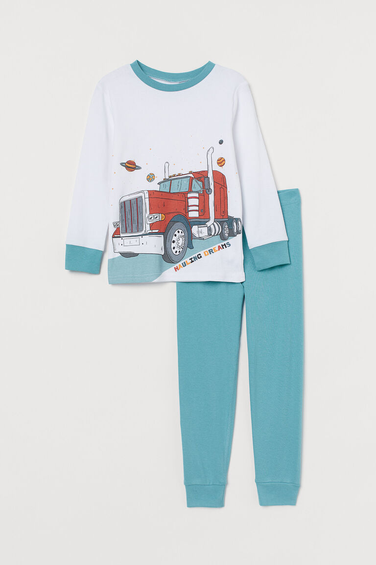 Cotton jersey pyjamas