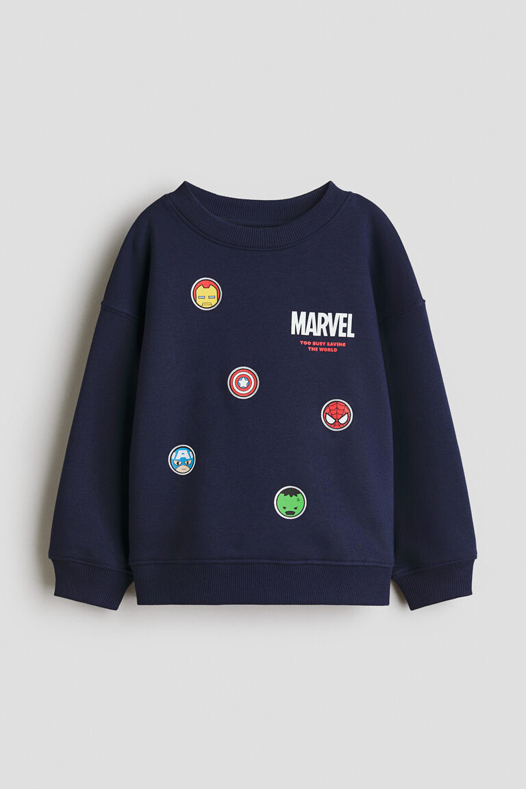 Oversized printed sweatshirt