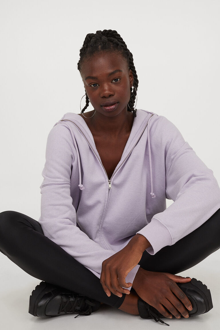 Oversized Zip Through Hoodie