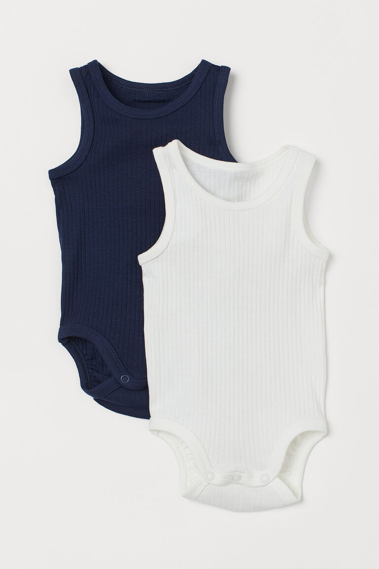 2pack sleeveless bodysuits