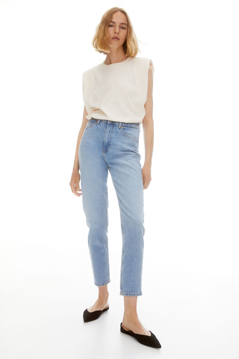 Leah Mom Hw Ankle Jeans Light Blue Denim main image 1
