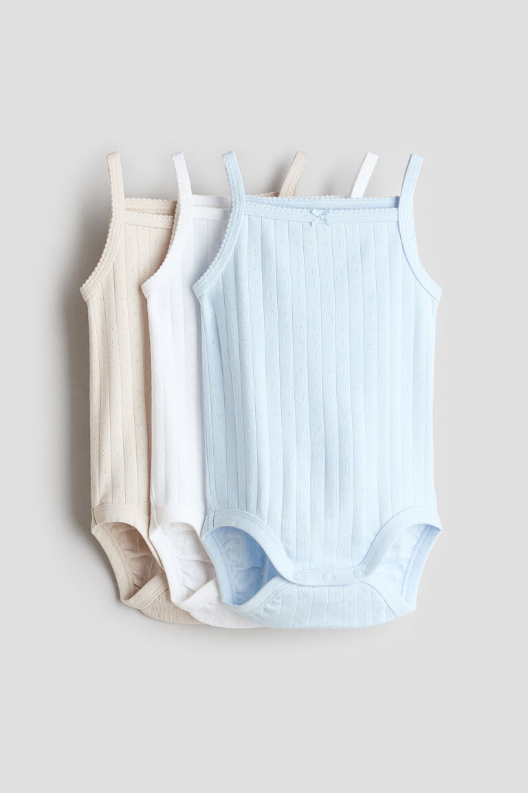 3-pack sleeveless bodysuits