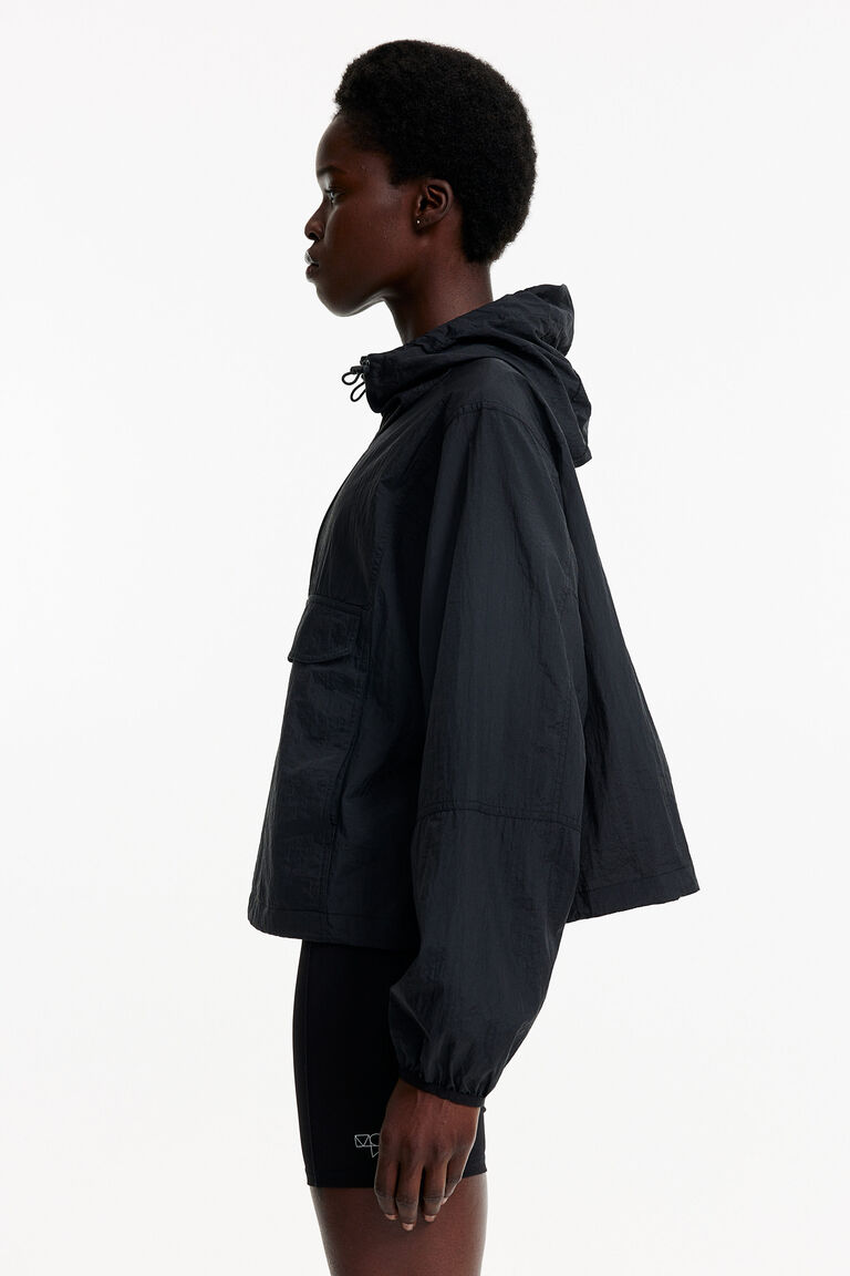 Waterrepellent popover jacket