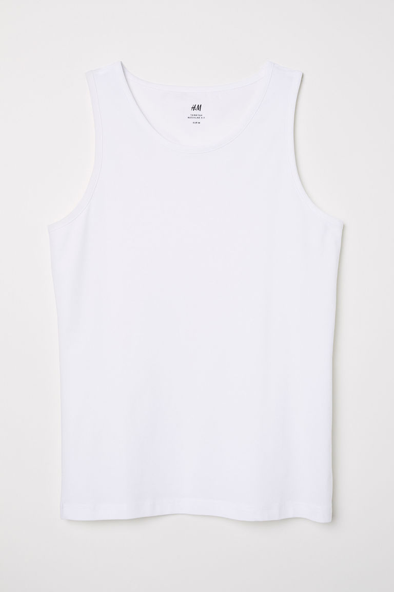 Cotton jersey vest top