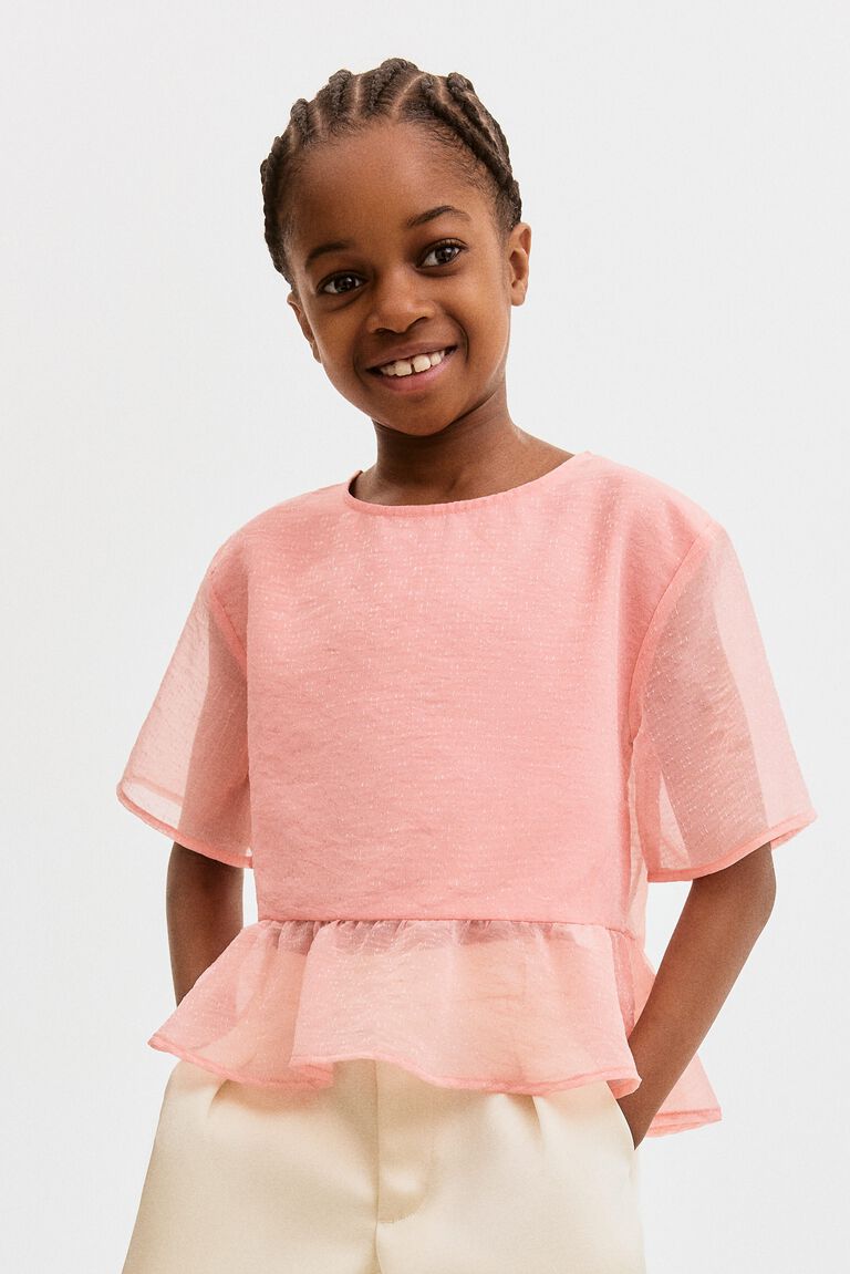Chiffon peplum top