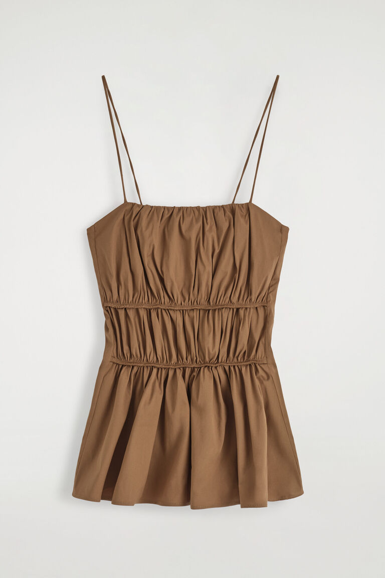 GATHERED COTTON TOP
