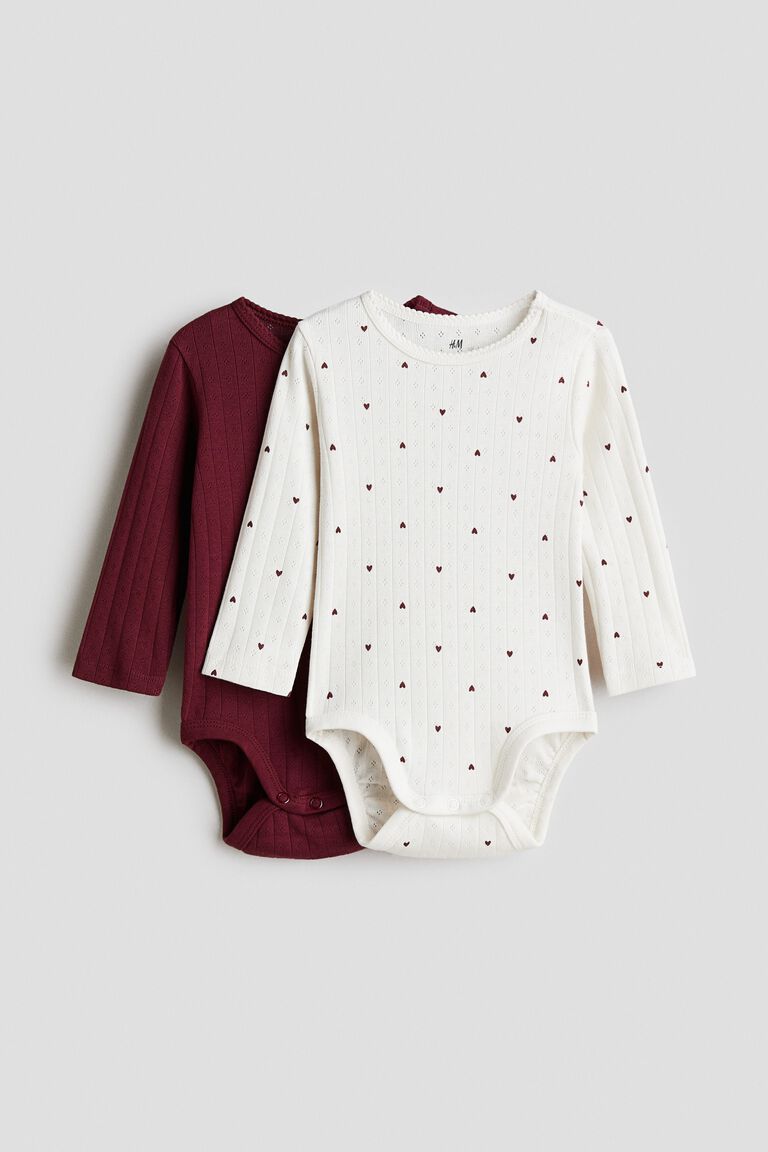 2-pack long-sleeved bodysuits