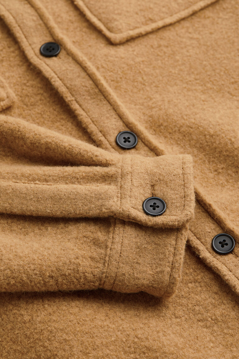 Maroon Solid Relax Fit Overshirt main image 1