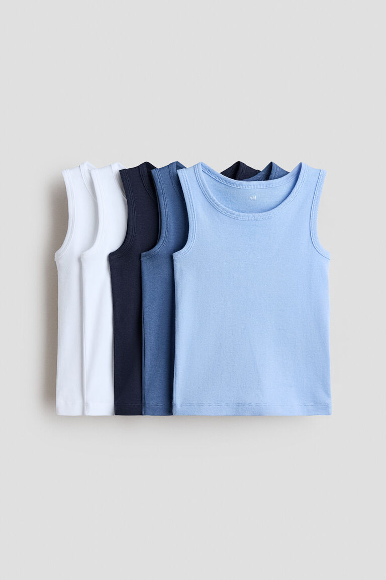 5-pack cotton vest tops