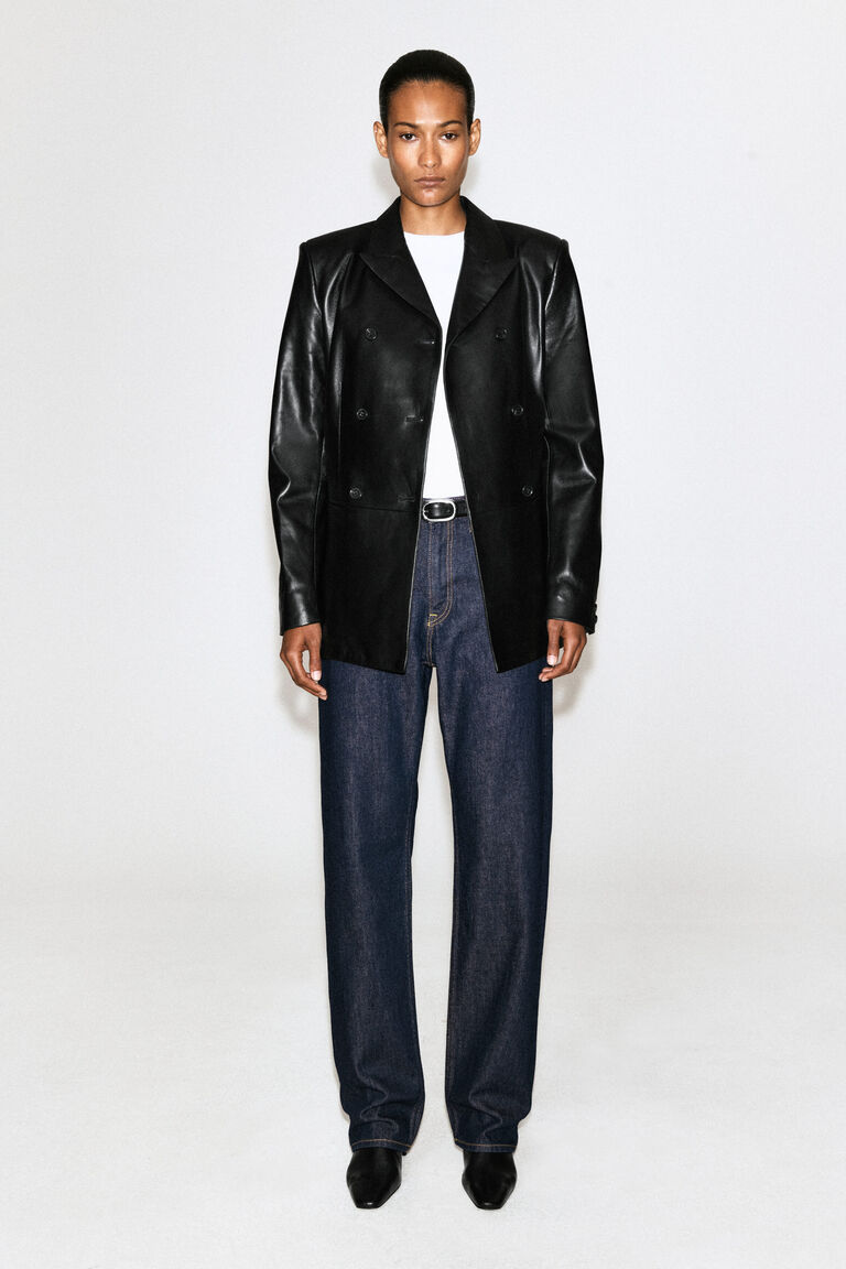 CHORD STRAIGHT-LEG JEANS