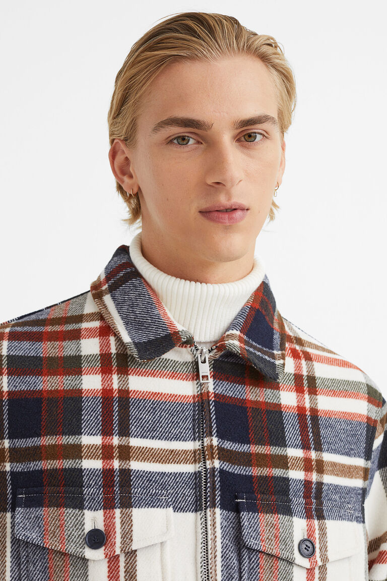 wool blend shacket hm