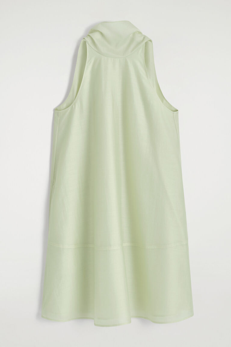 FLUID HALTERNECK MINI DRESS