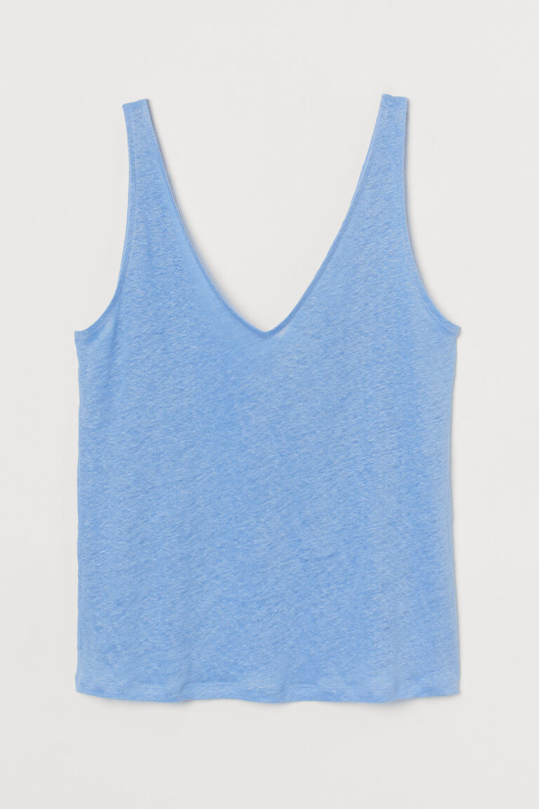 Linen vest top
