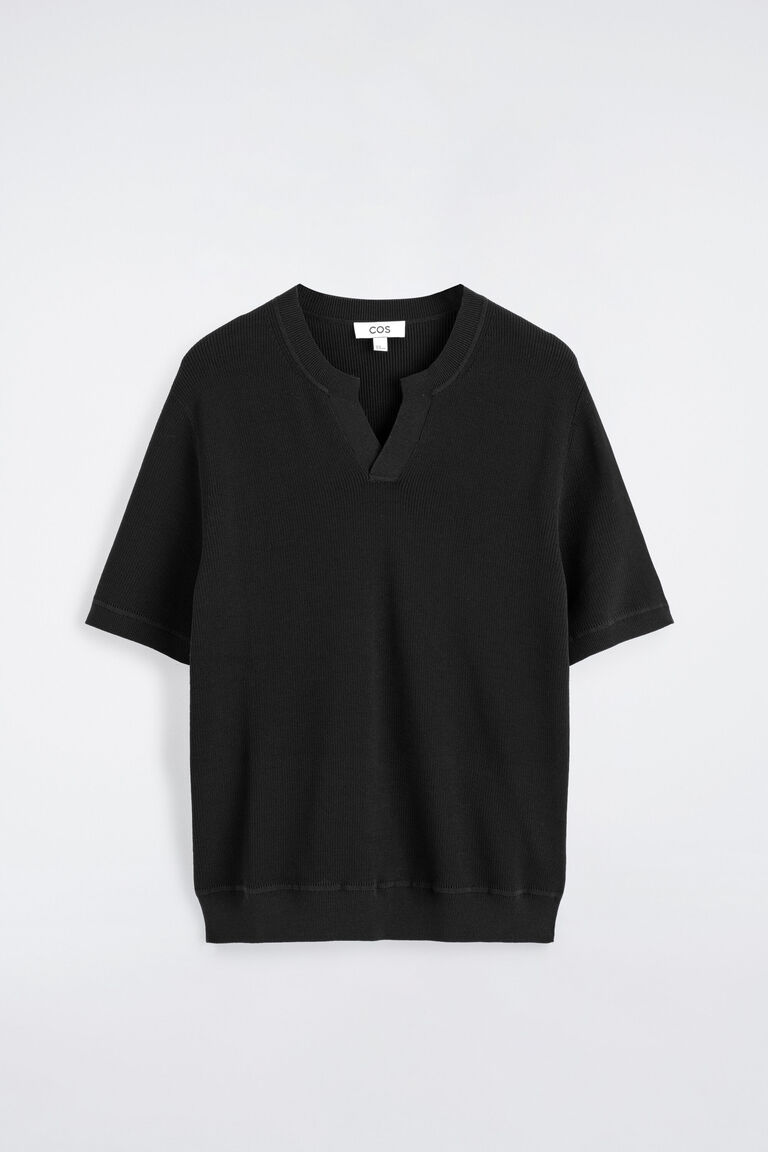 OPEN-COLLAR POLO T-SHIRT