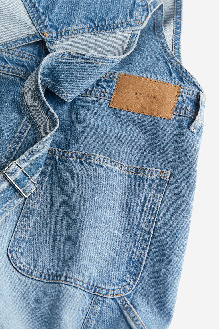 Straight Denim dungarees