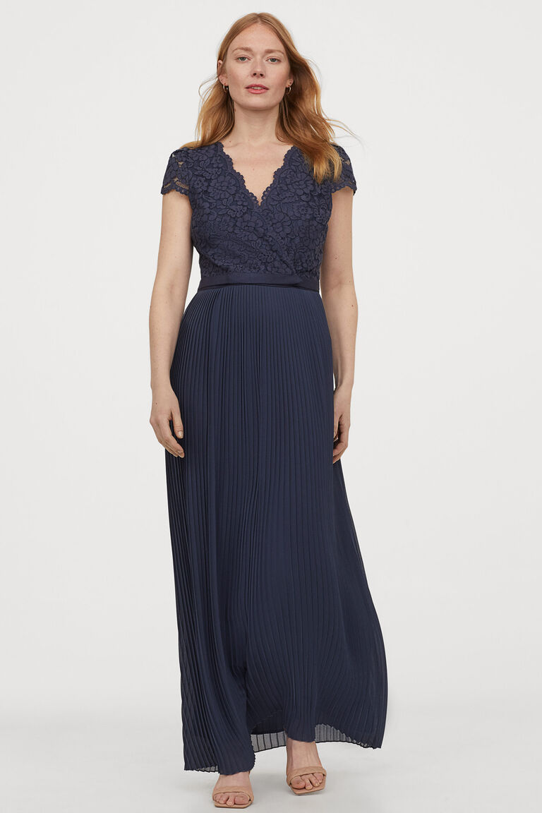 navy dress h&m
