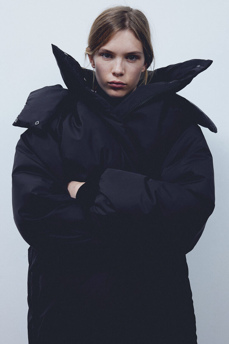 ジャケット・アウター aere hooded nylon padded coat Oversized padded coat
