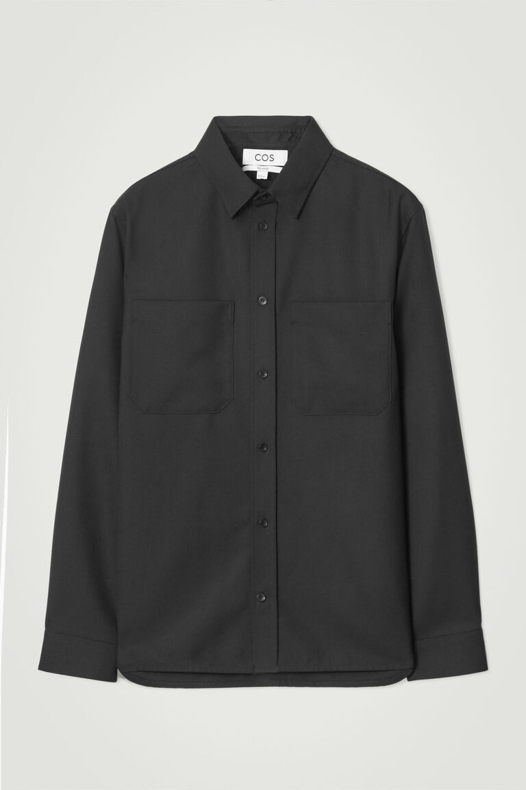 เสื้อเชิ้ตแขนยาว สไตล์ UTILITY ทรงหลวม