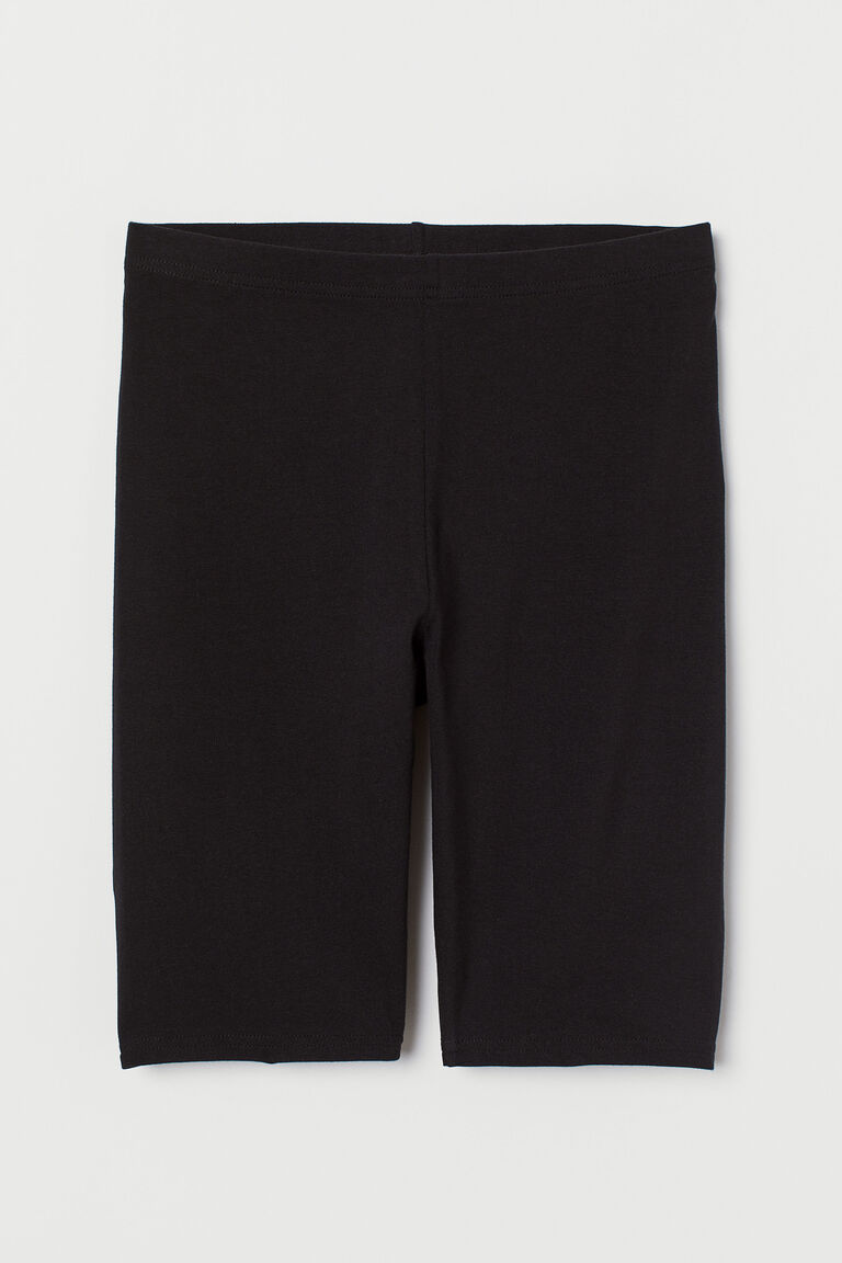 Cotton jersey cycling shorts