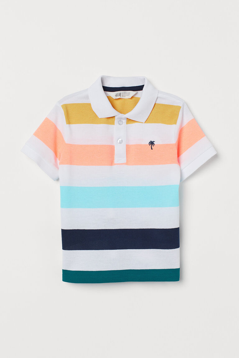 Cotton piqué polo shirt