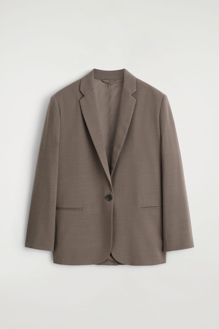 WOOL-BLEND BLAZER