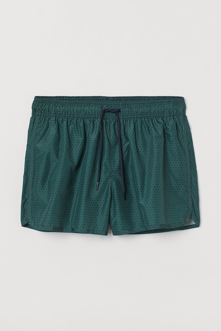 Patterned swim shorts