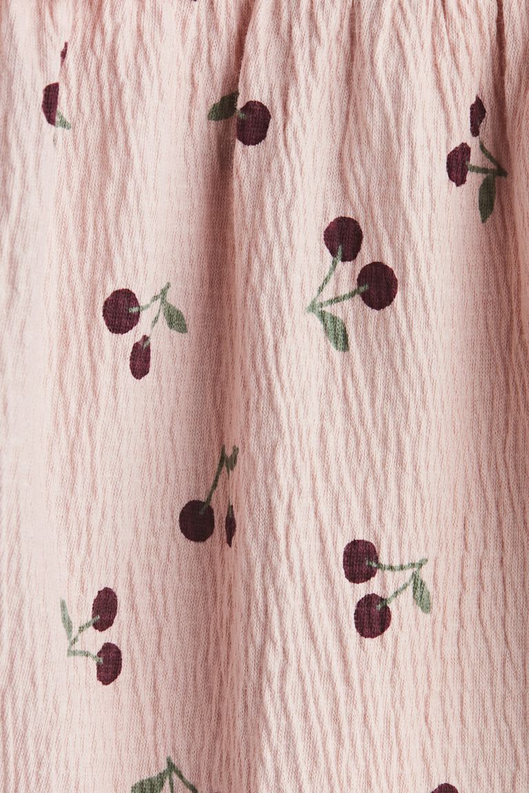 Crinkled cotton dress
