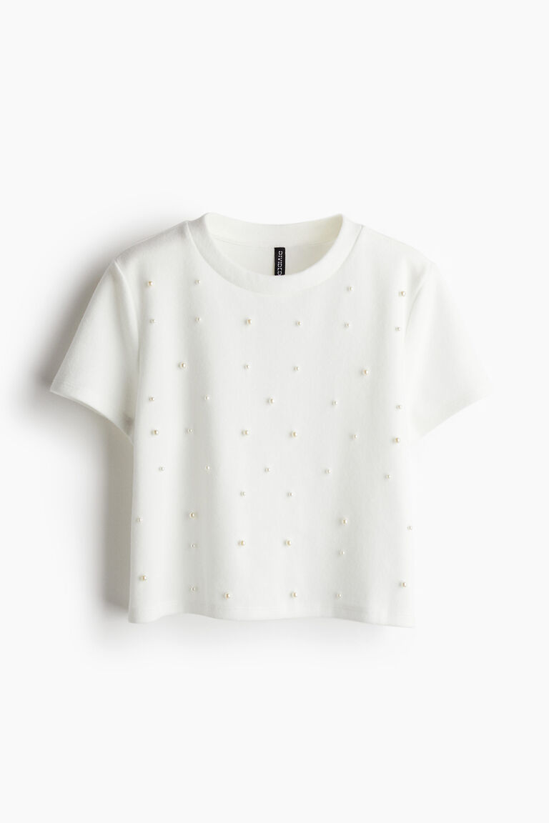 今季　Bijou Aid T-shirt White Bijou Aid long sleeve T-shirt White【stock】 – tanakadaisuke
